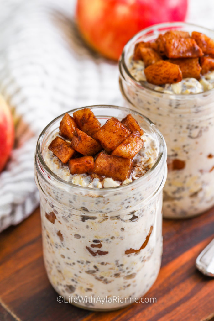 Apple Pie Overnight Oats Life With Ayla Rianne