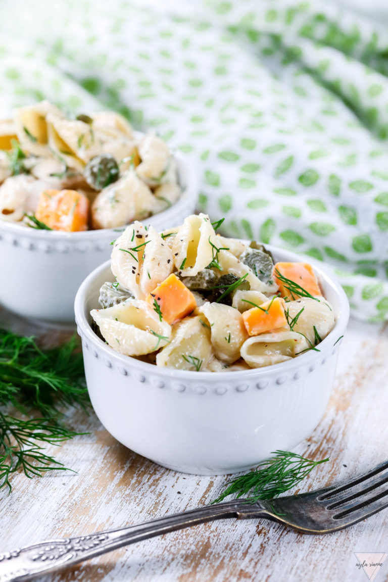 Vegan Dill Pickle Pasta Salad