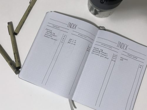 Bullet Journal for Beginner's Series: Part 3 (Key and Index)