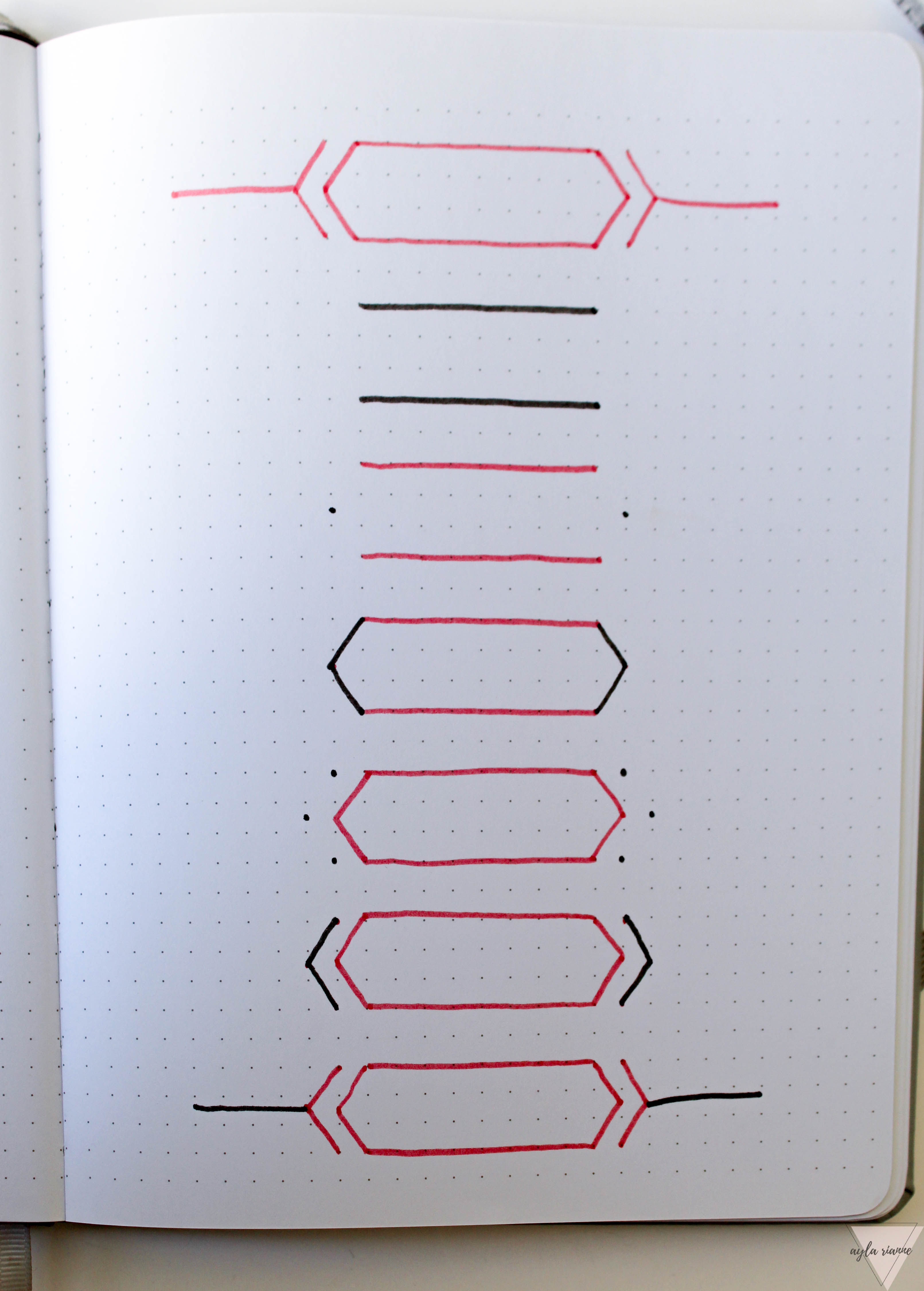 How to draw bullet journal headers and banners #aylarianne #bulletjournal #bujo #howtodrawheaders #drawingheaders