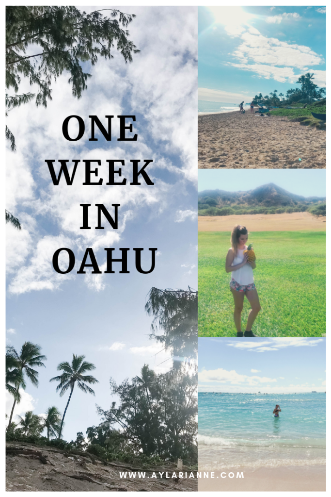 A one week itinerary in Oahu including where to stay, the best beaches in Oahu, and the must sees! #traveloahu #travelHawaii