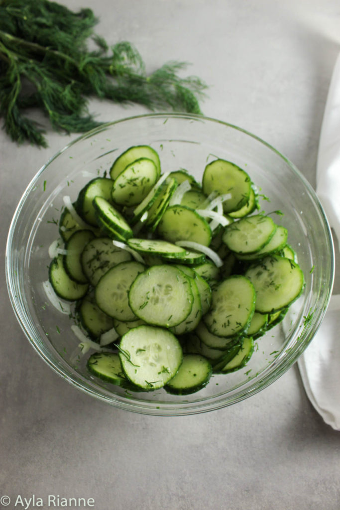 Cucumber Dill Salad - Life With Ayla Rianne