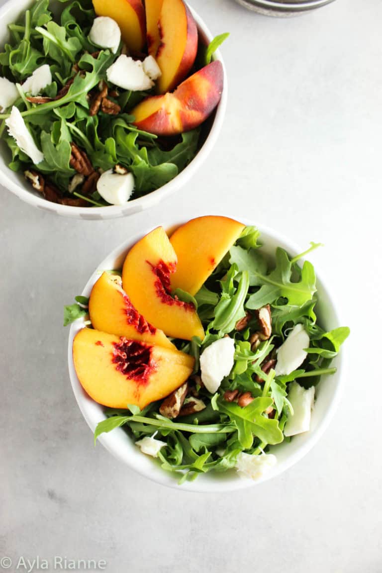 Peach Arugula Salad