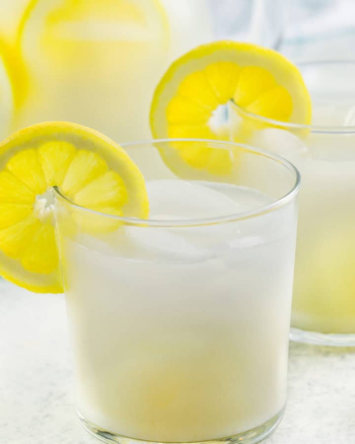glasses of Creamy Lemonade