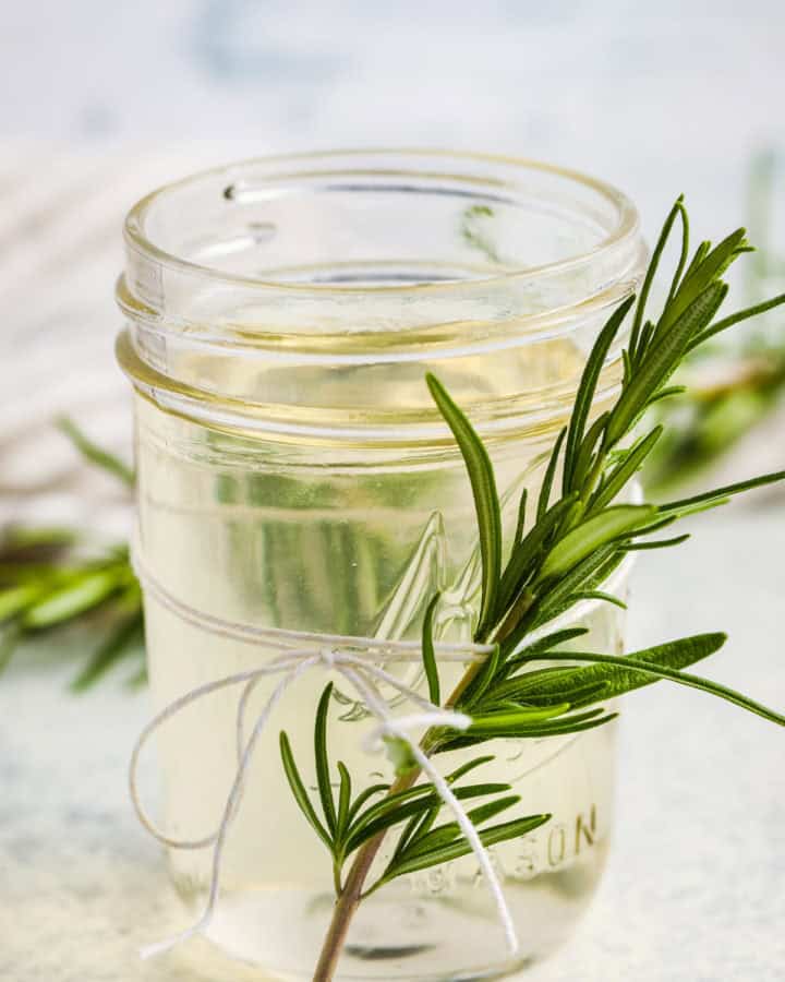 herb infused Rosemary Simple Syrup