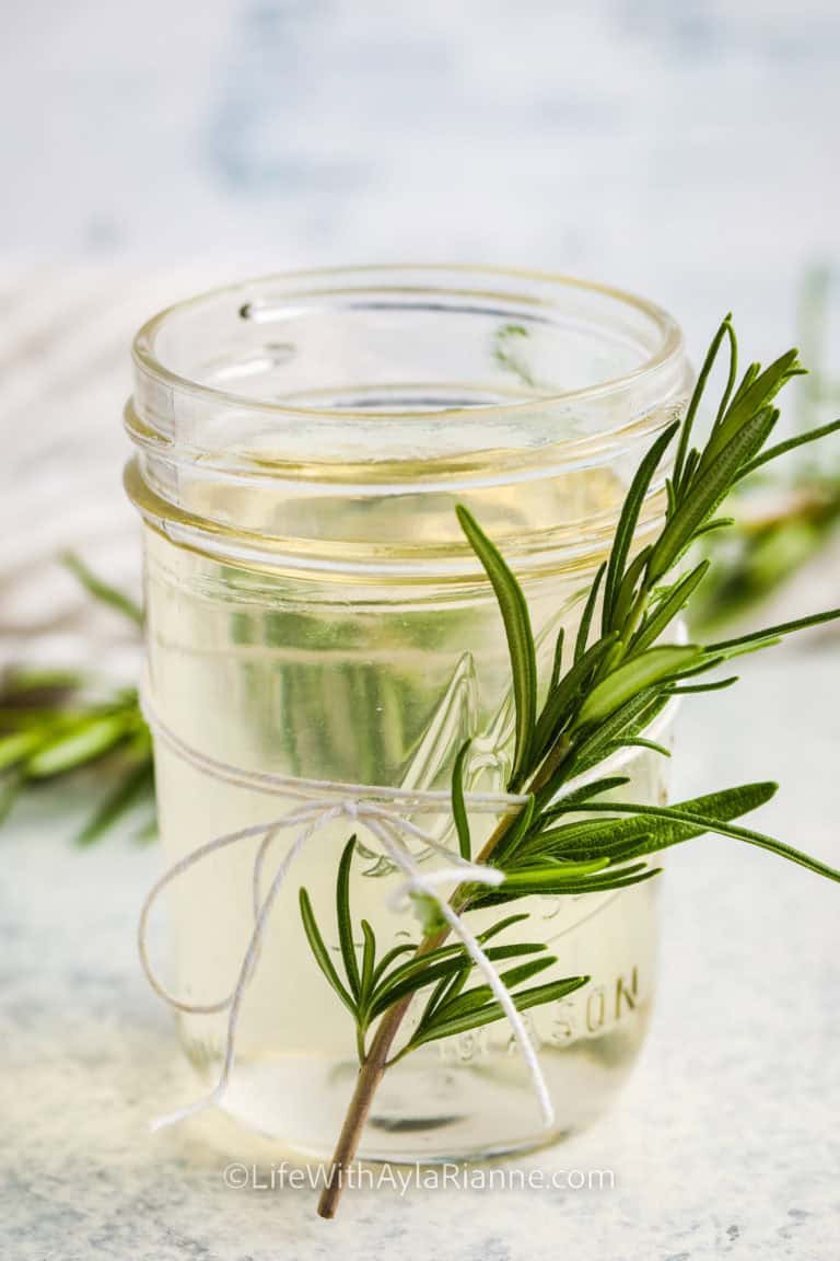 herb infused Rosemary Simple Syrup