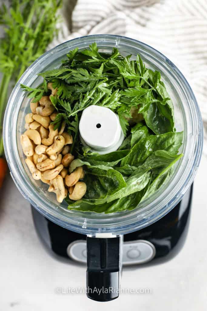 Carrot top pesto recipe