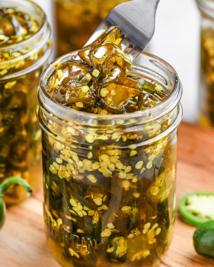 jar of Candied Jalapeños