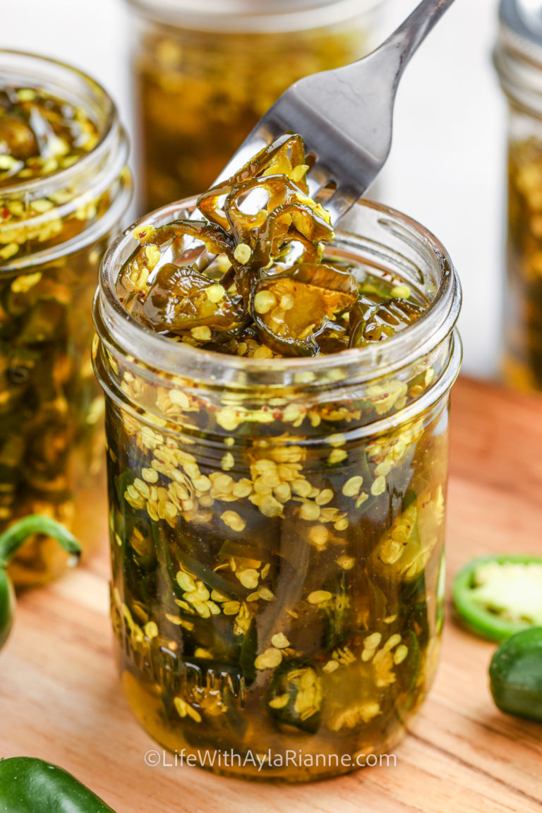 jar of Candied Jalapeños
