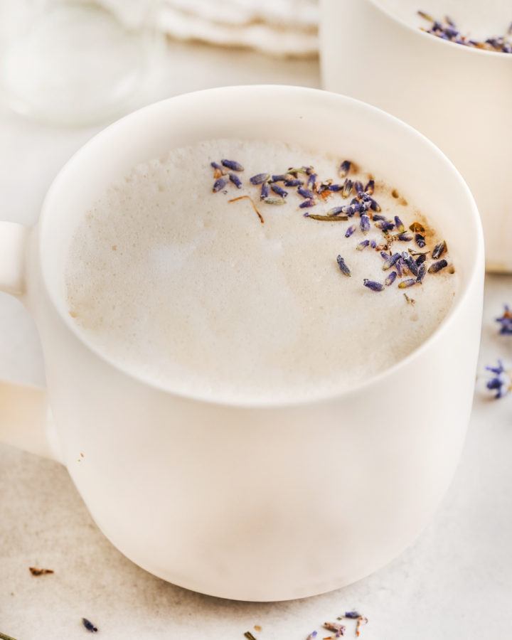 close up of Lavender Latte