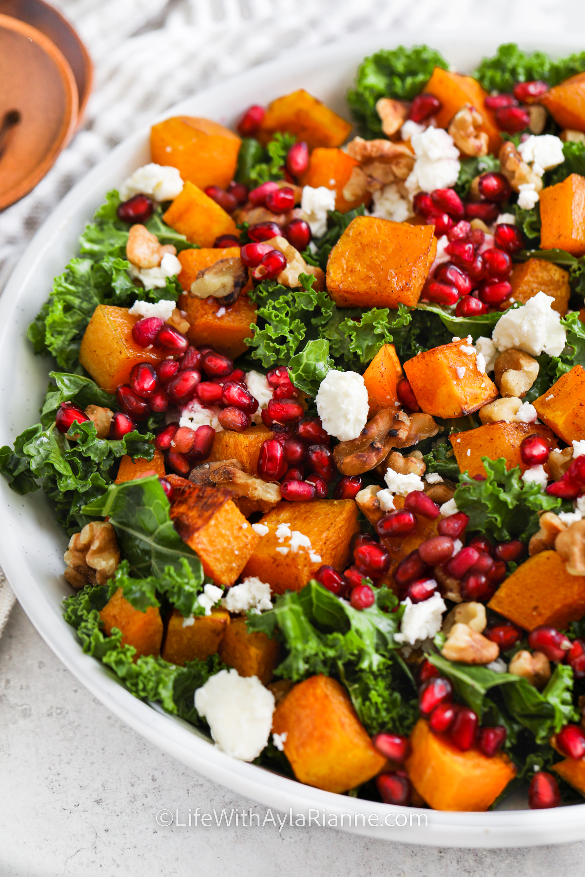 close up of Butternut Squash Salad