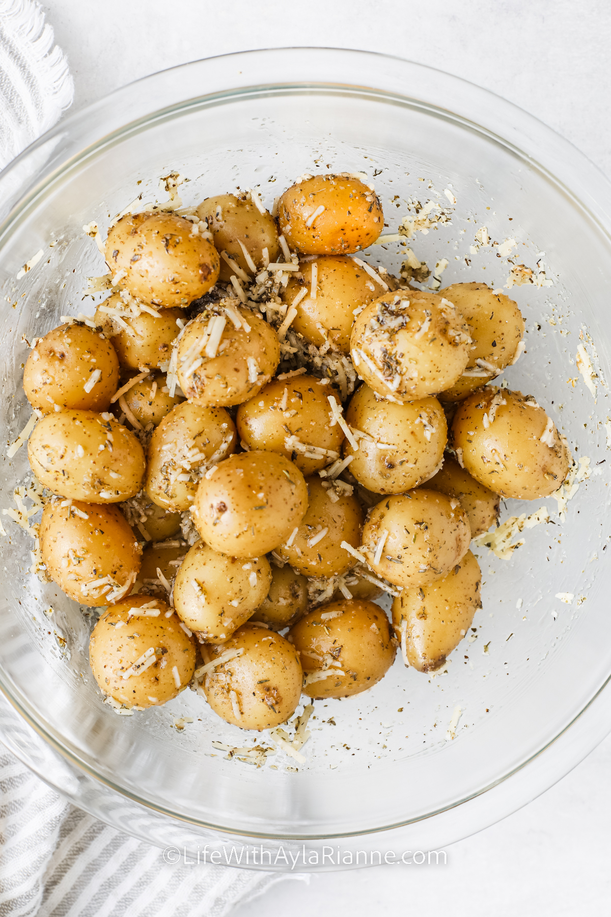 Crispy Parmesan Smashed Potatoes - Life With Ayla Rianne