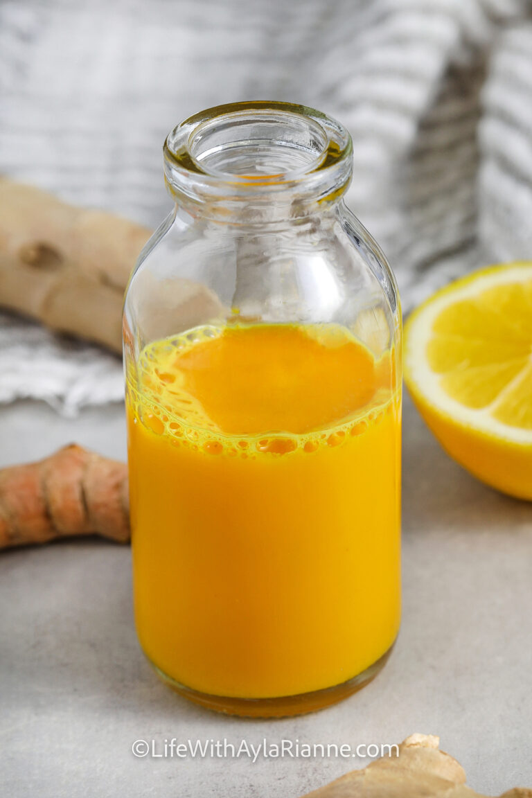 glass of Ginger Turmeric Shot