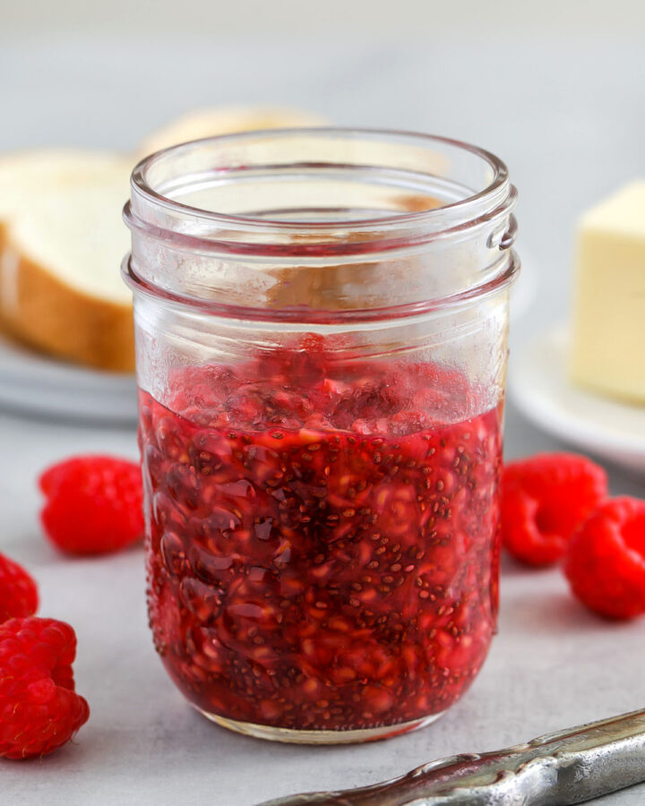jar of Homemade Chia Seed Jam
