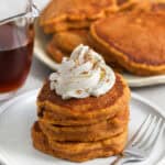 stack of Fluffy Pumpkin Pancakes